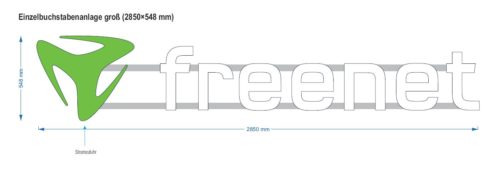 Einzelbuchstabenanlage groß eichnung